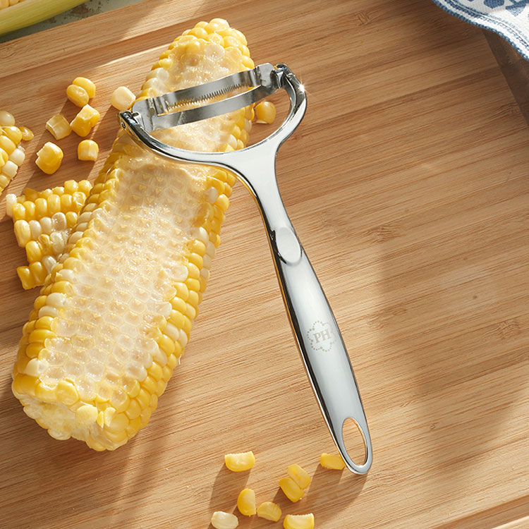 10048 corn stripper on cutting board