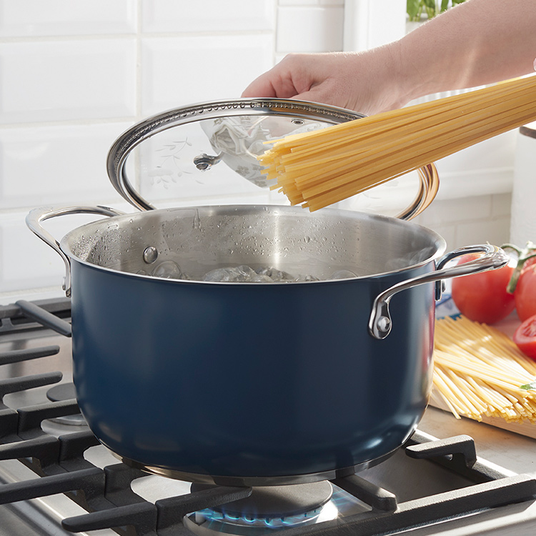 Product details for Princess Heritage® Signature 6-Qt. Navy Dutch Oven