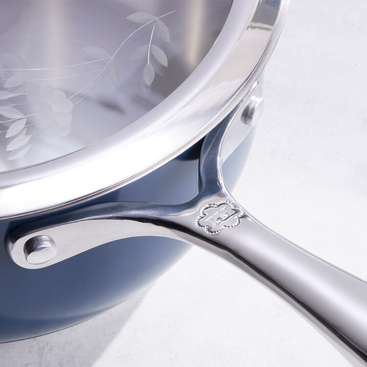 Product details for Princess Heritage® Signature 3-Qt. Navy Saucepan
