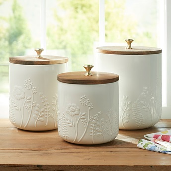 Product details for Wildflower Canister Set