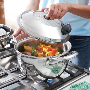 Product details for Vida Sana® 5-Ply Stainless Steel Cookware 4-Qt