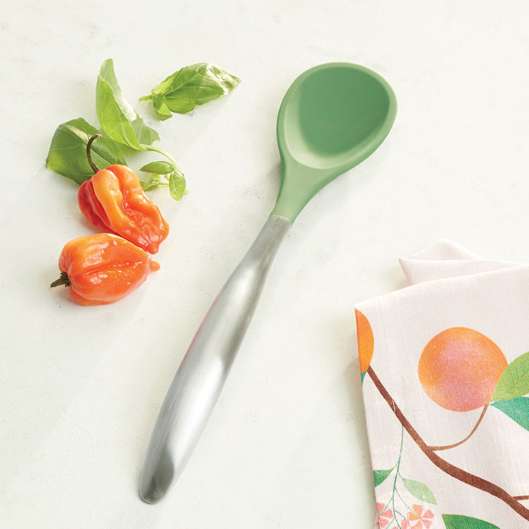 Product details for Culinario Series® Tools Green Cooking Spoon