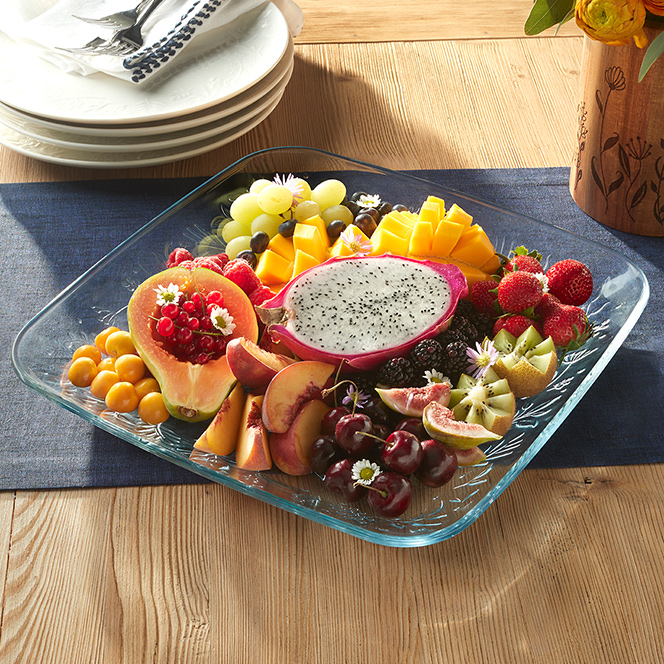 Product details for Wildflower Square Platter