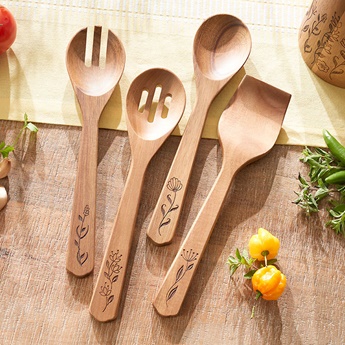 Product details for Wildflower 4-Pc. Wooden Tool Set