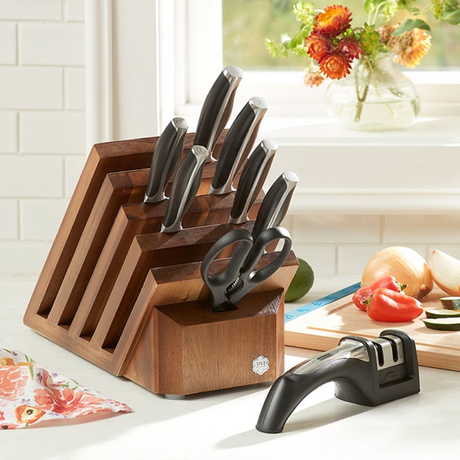 9-Pc. Wooden Knife Block Set