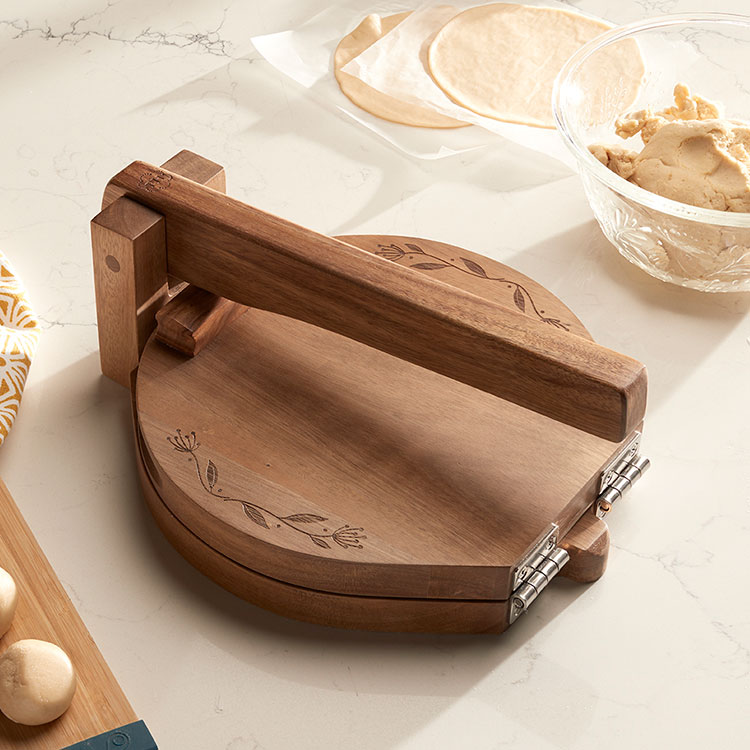 Princess House Wooden Tortilla Press