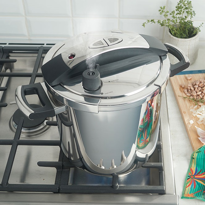 Detalles del producto: Olla a presión cierra-fácil de 10 qt