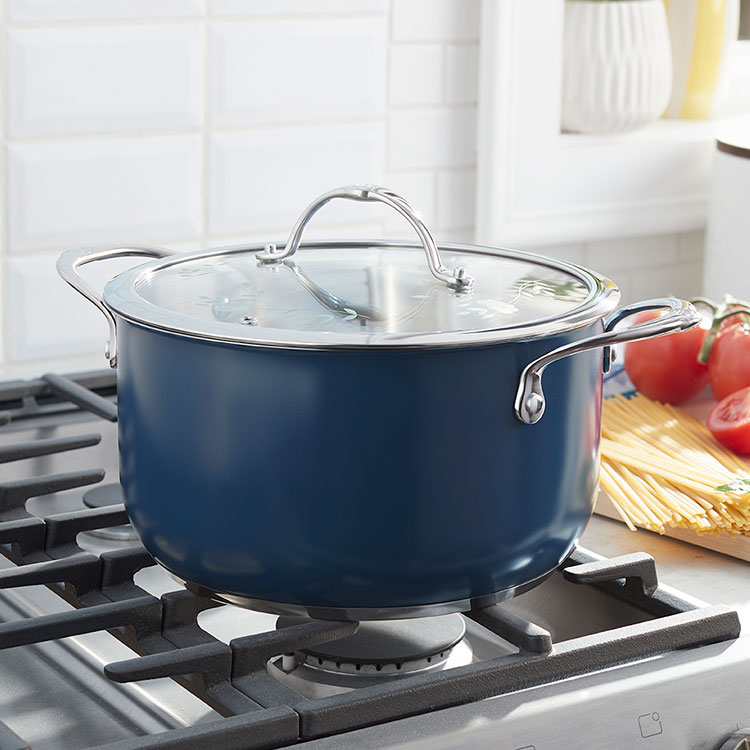 Product details for Princess Heritage® Signature 6-Qt. Navy Dutch Oven