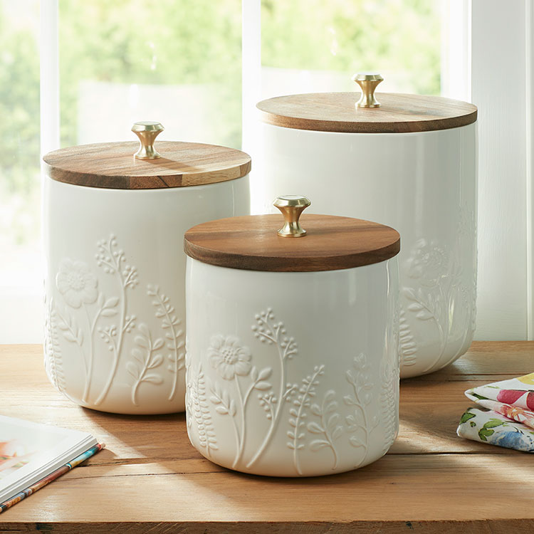 Product details for Wildflower Canister Set