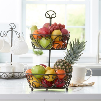 食器 princess Product details for Meridian™ 2-Tiered Basket