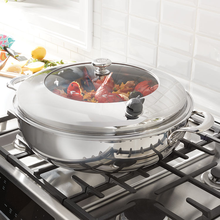 Product details for Vida Sana® 5-Ply Stainless Steel Cookware 16